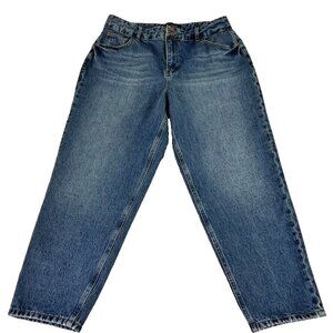 Boden Jeans Womens 12 Blue Medium Wash Tapered Leg High Rise Preppy Coastal